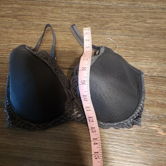 Natori Feathers Contour Underwire Plunge Black 34DDD - Picture 4 of 11